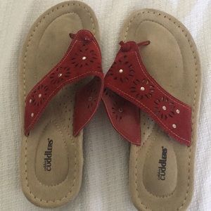 Red shade laser cut Cobbie Cuddlers